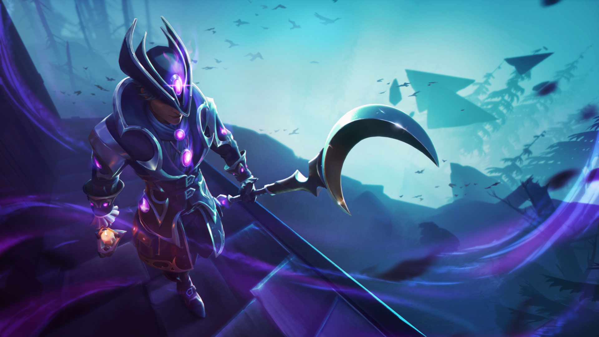 dauntless screenshot hunt pass haunted shadows login screen thumbnail